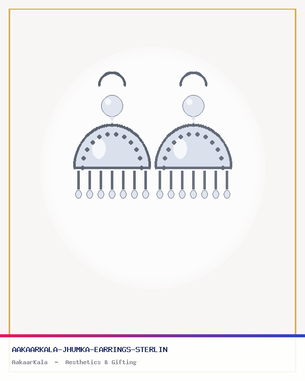 AakaarKala Jhumka Earrings — Sterling